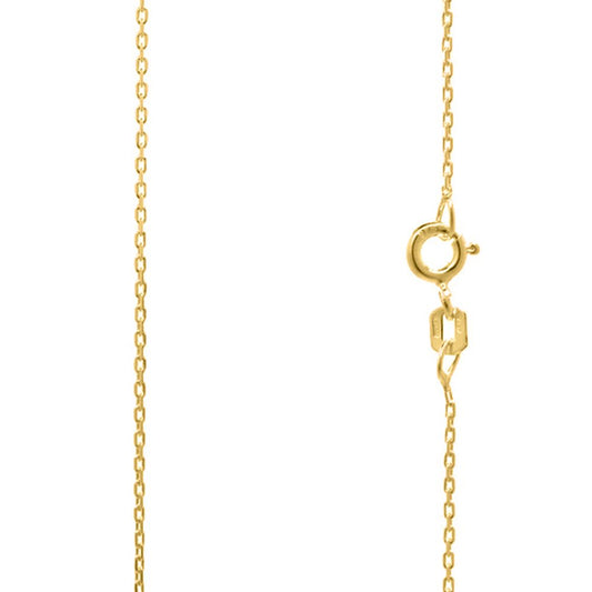 14k Gold Plate Sterling silver Cable Chain