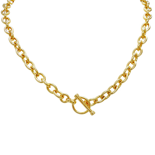 Toggle Me Up Gold Toggle Necklace Chain