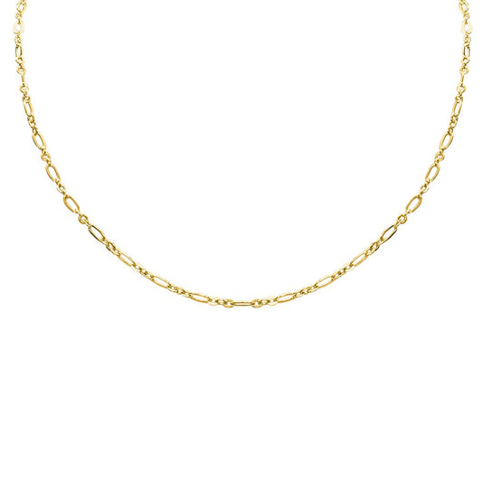 Paperclip Chain 20" Gold Plated Adjustable