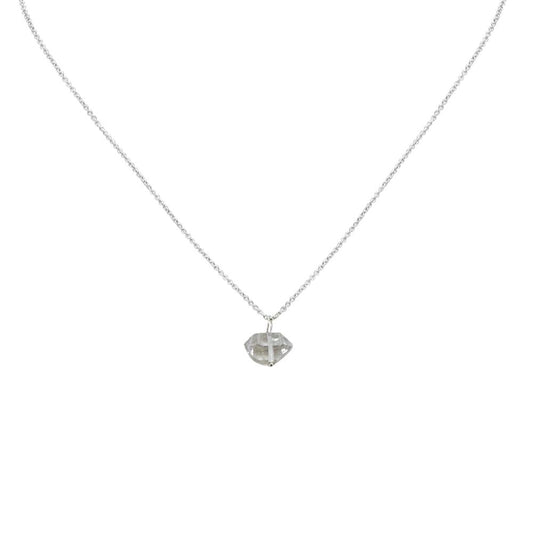 Enlightenment Herkimer Quartz Diamond Cable Chain - Sterling Silver